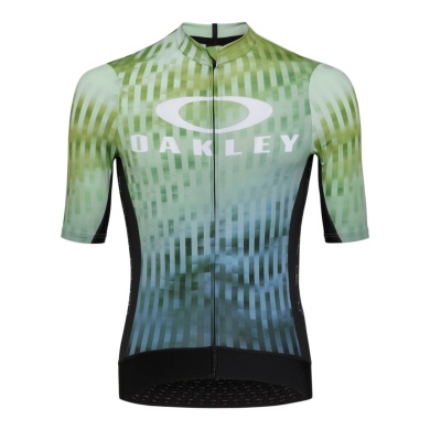Koszulka rowerowa Oakley Icon Training Jersey (Road Performance) Print zielona męska